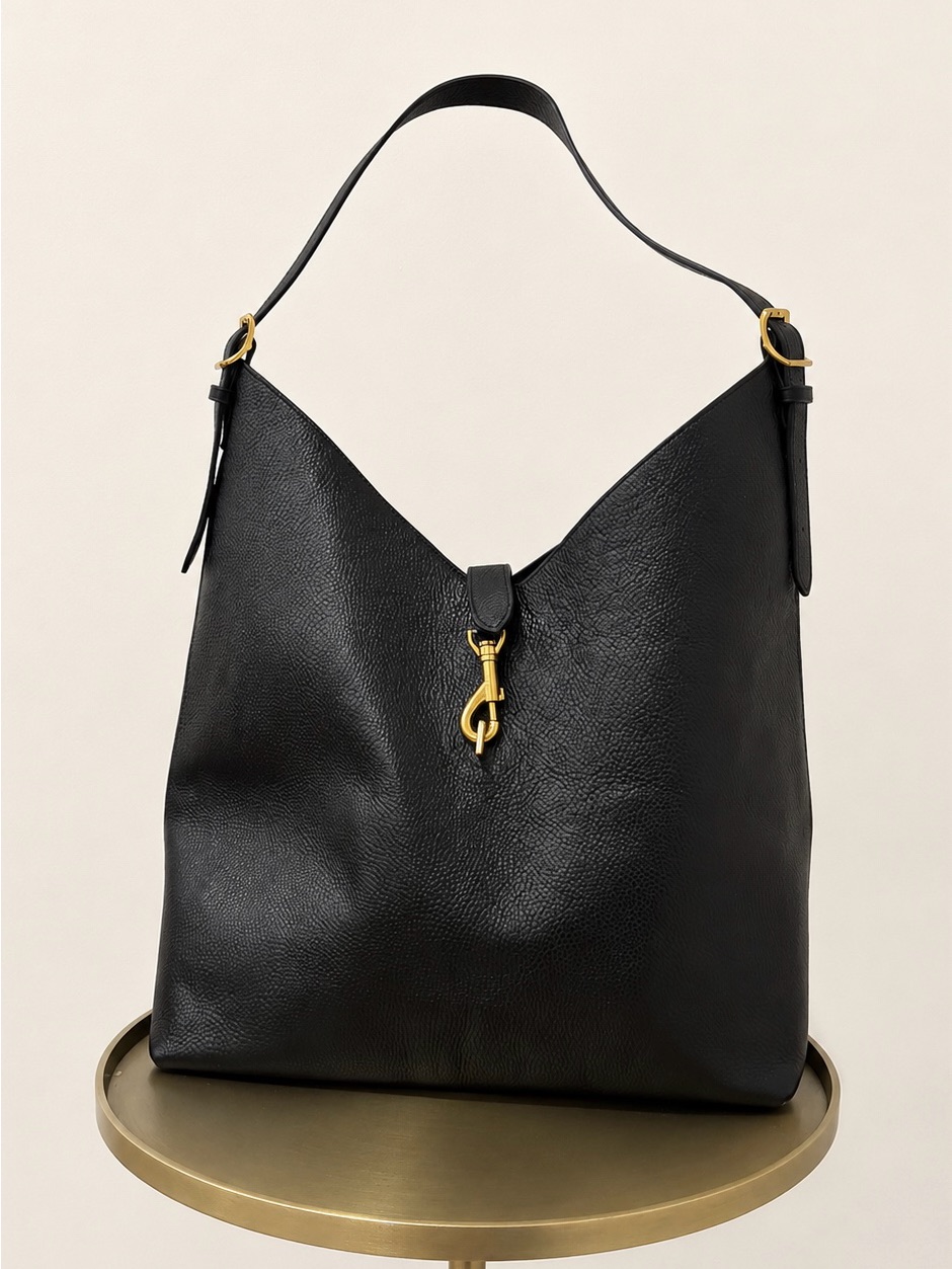 Rebecca Minkoff Black Leather Hobo Bag